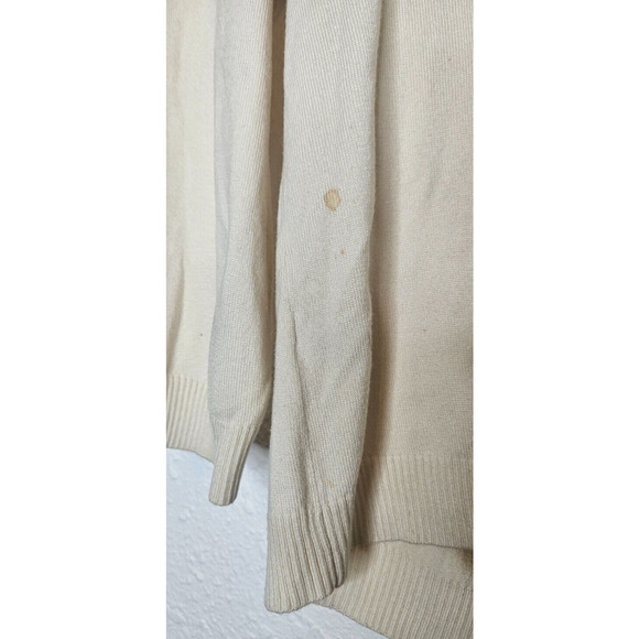 Cynthia Steffe Cardigan Sweater Womens Small Ivory Gold Beaded Silk Coquette - Picture 8 of 11